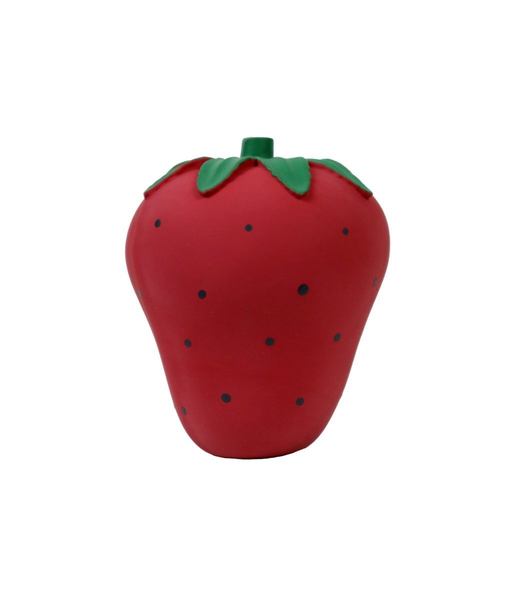 Sanselegetøj med rangle - Jordbær - LittleUnBox